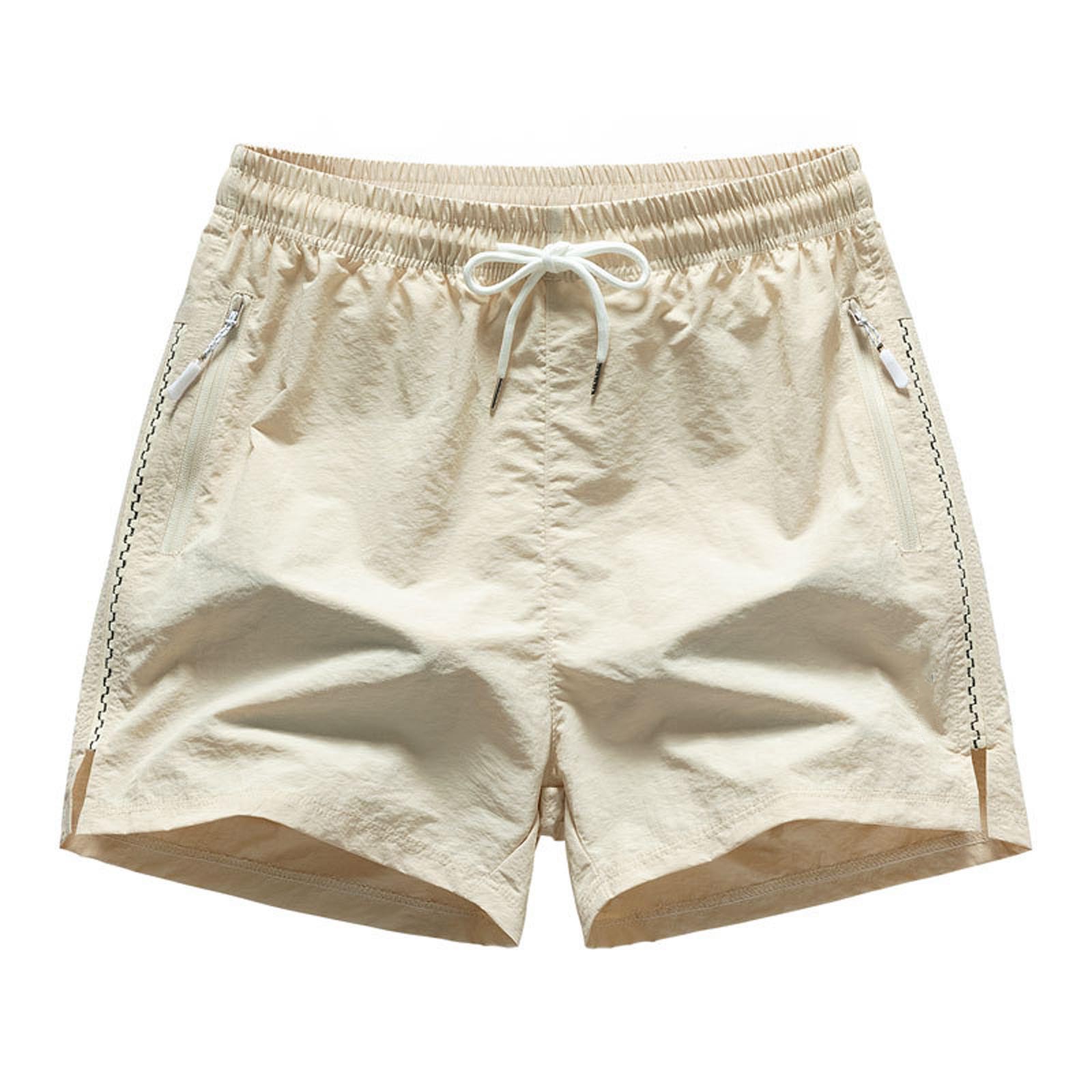 thumbnail image 2 of Pantalones cortos deportivos europeos de color liso con costuras laterales para hombre - Elásticos, transpirables y de secado rápido, 3/4 de largo, 2 of 5